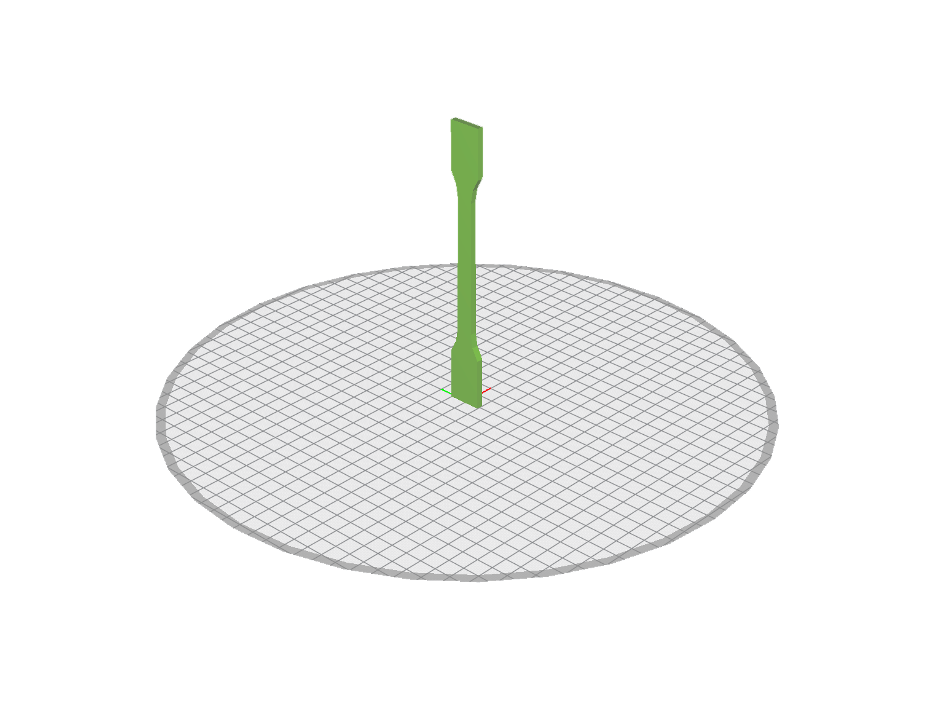 tensile specimen Z direction