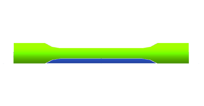 tensile specimen X direction