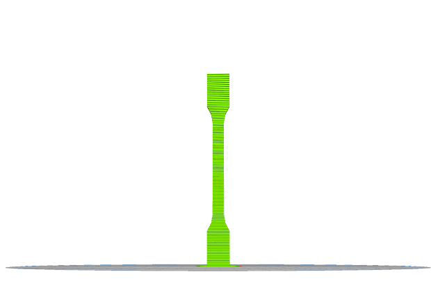 tensile specimen Z direction