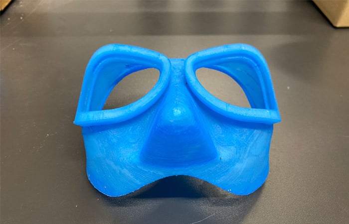 Right material prototyping decathlon diving mask Medium batch small & medium series production 3D printing pellets materials granules low cost production