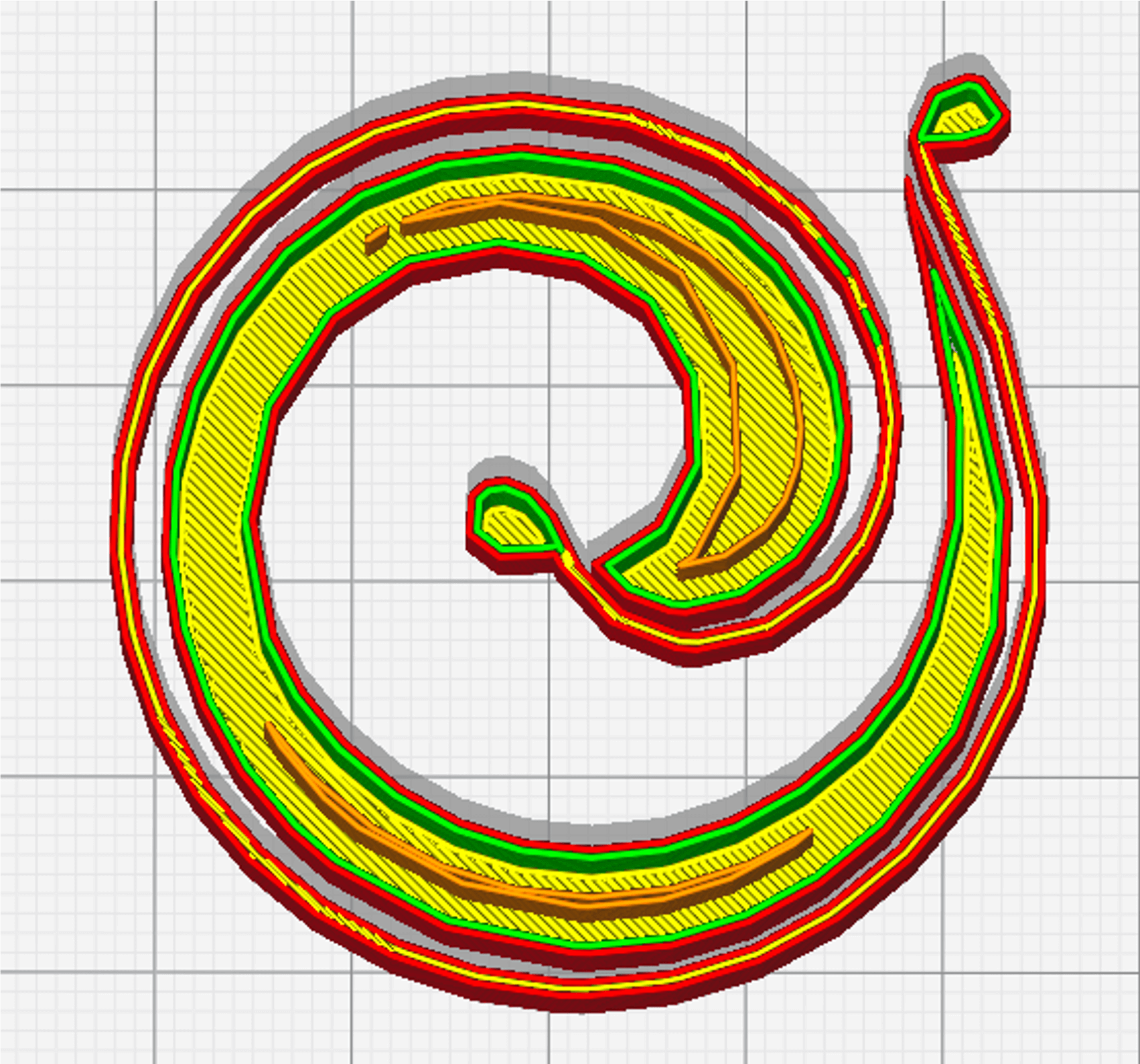 FGF Fused Granulate Modeling FGM Fused Granulate Modeling Pollen AM Concentric infill - Pellet extruder