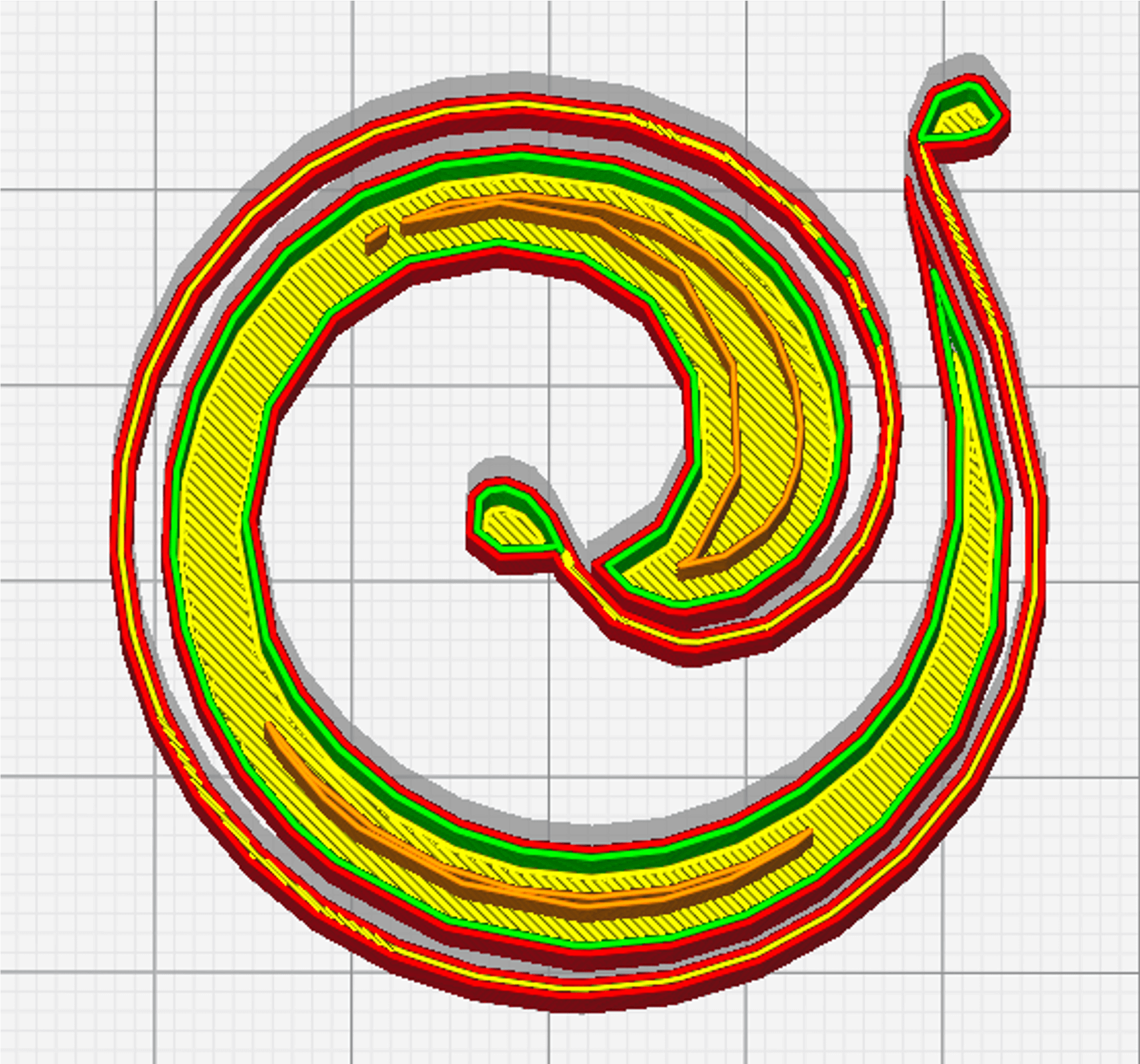 Pollen AM Concentric infill - Pellet extruder