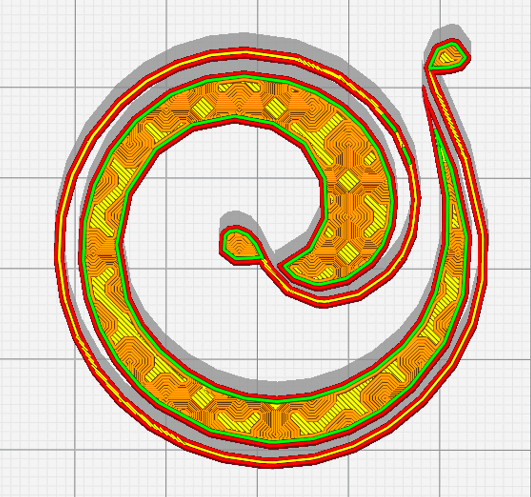 FGF Fused Granulate Modeling FGM Fused Granulate Modeling Pollen AM Cross Infill 3D - Pellet extruder
