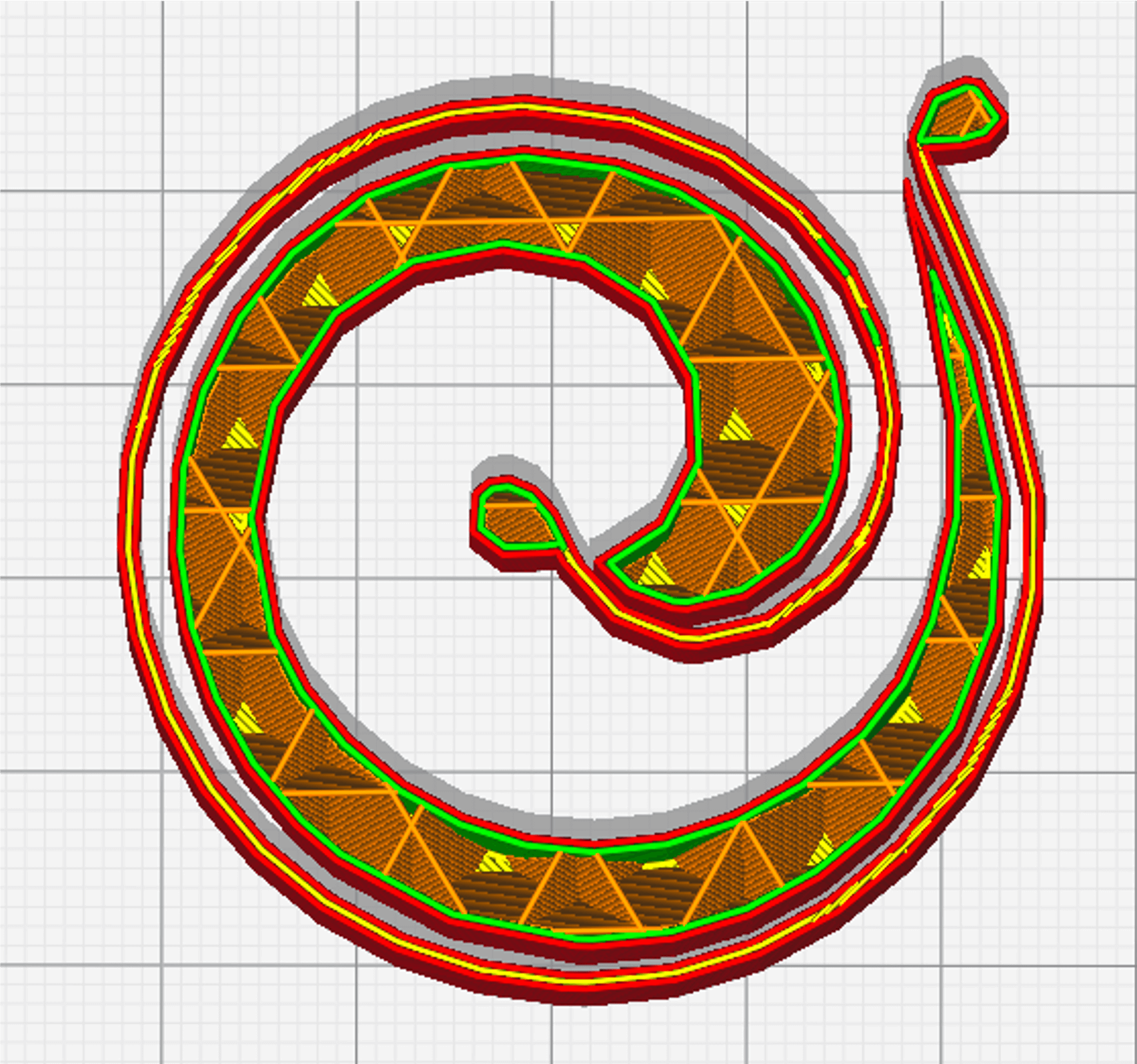 Pollen AM Remplissage Cubic subdivision - Pellet extruder