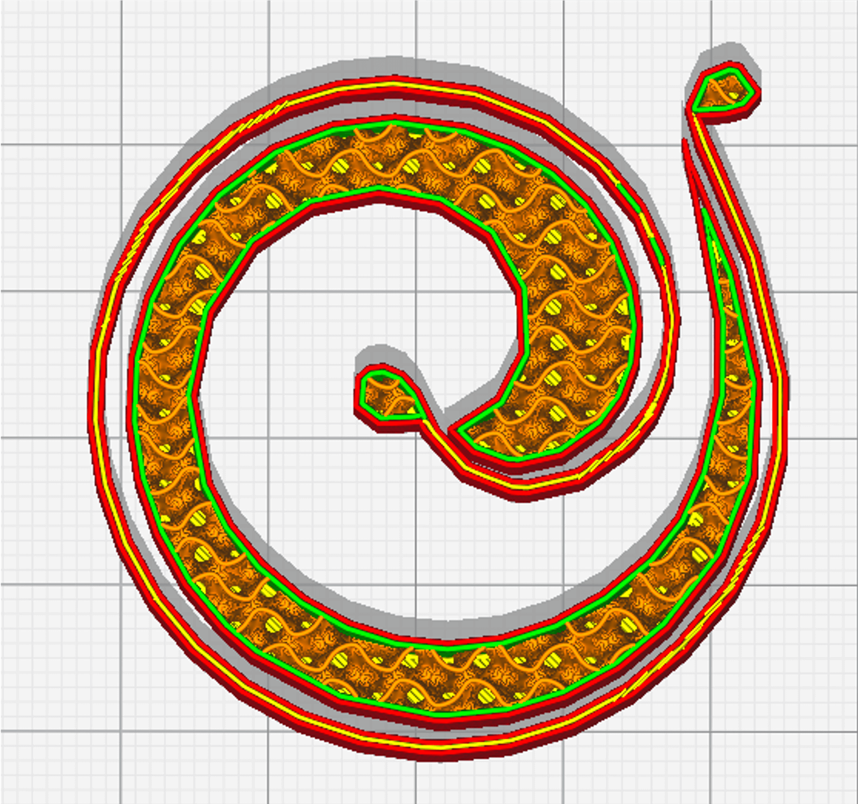 Pollen AM Remplissage Gyroid - Pellet extruder