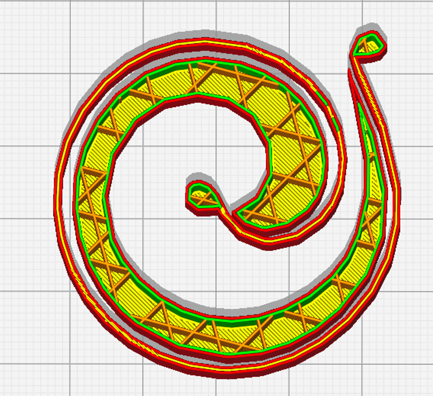 FGF Fused Granulate Modeling FGM Fused Granulate Modeling Pollen AM Tri-Hexagon Infill - Pellet extruder