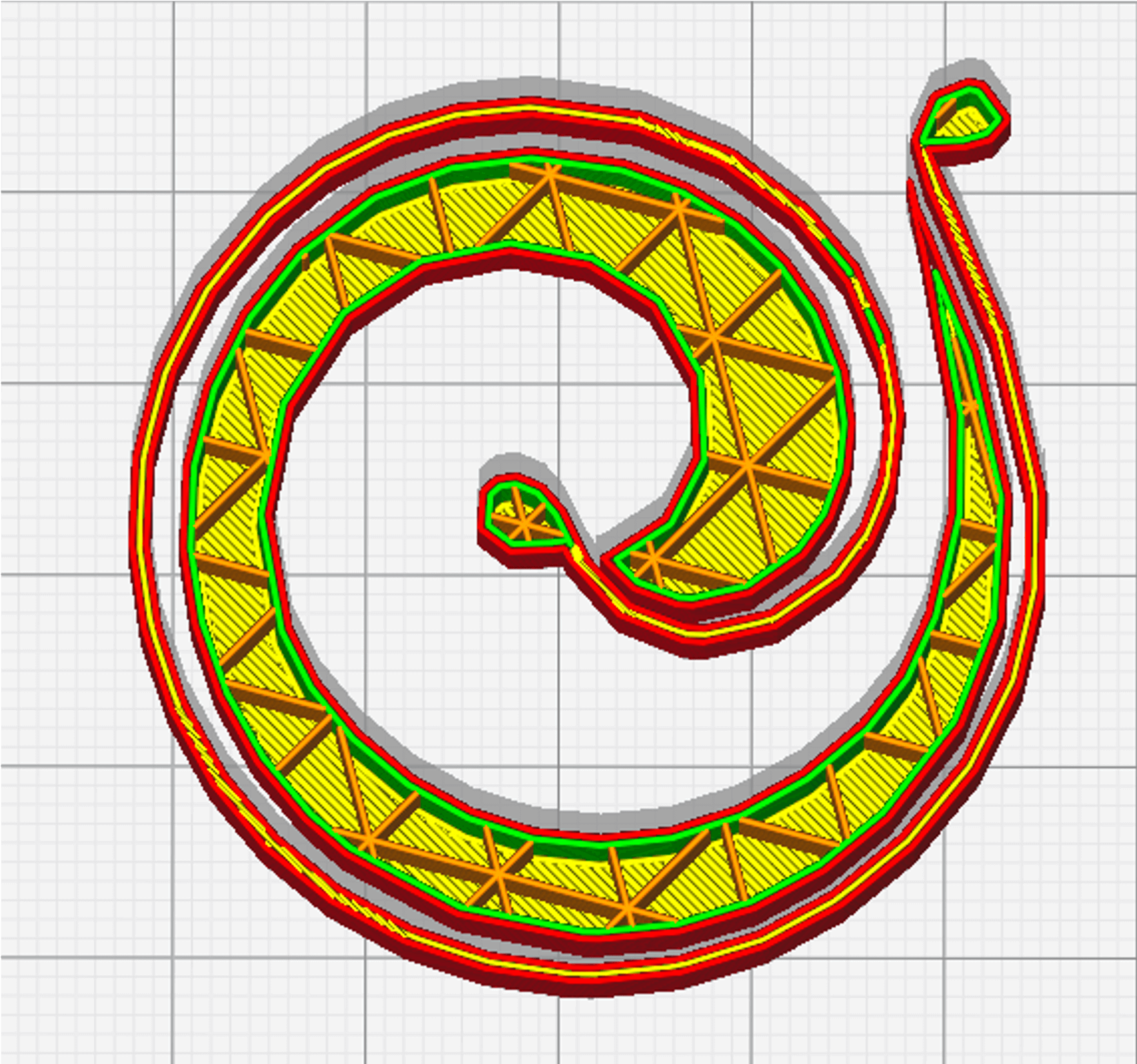 FGF Fused Granulate Modeling FGM Fused Granulate Modeling Pollen AM Triangles Infill - Pellet extruder