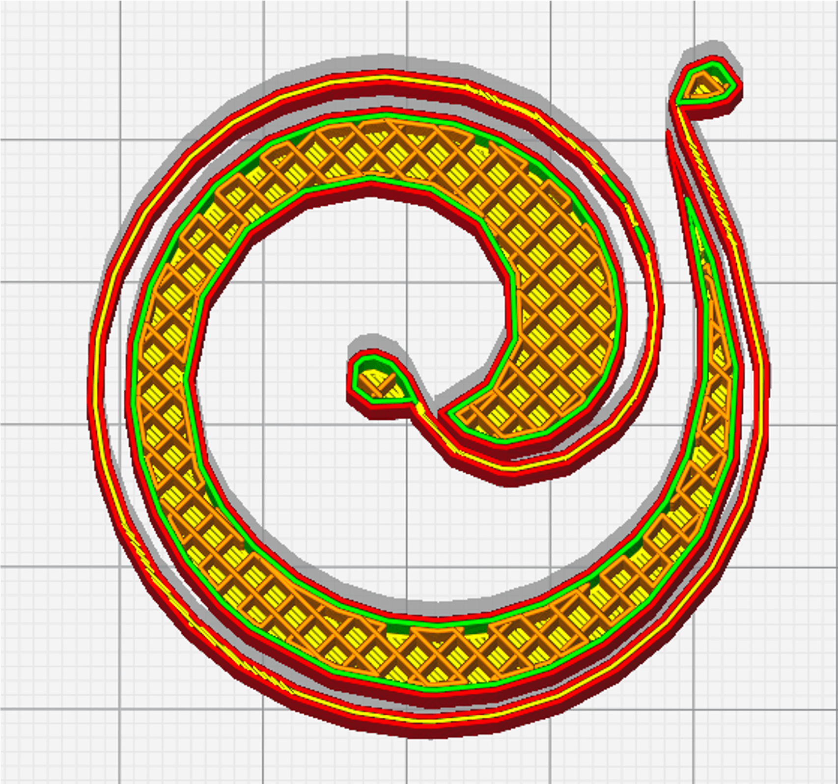 FGF Fused Granulate Modeling FGM Fused Granulate Modeling Pollen AM Zig Zag Infill - Pellet extruder