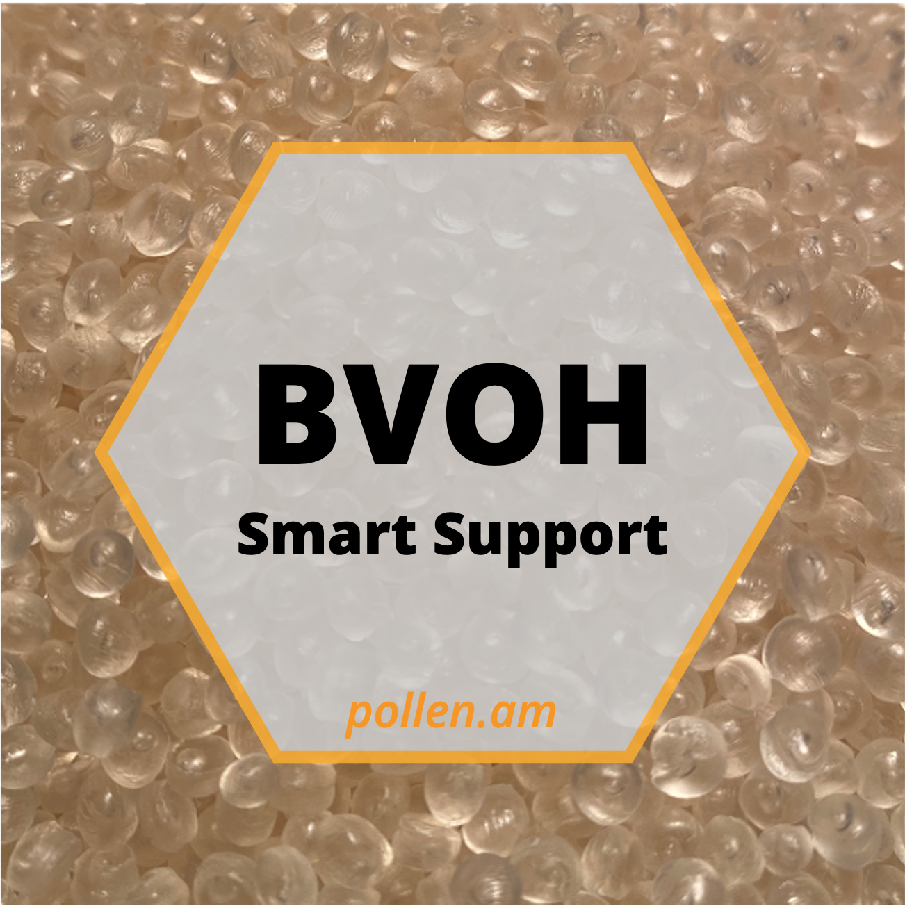 Material 3D printing BVOH open to material industrial pellets direct extrusion water soluble support material