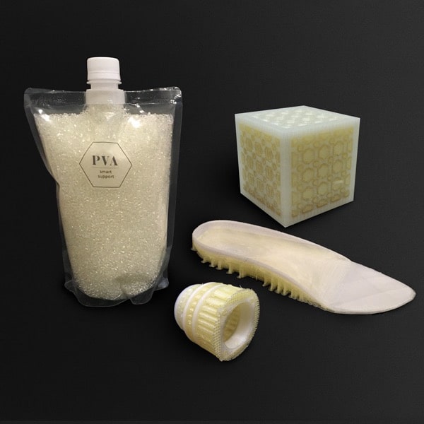 Material 3D printing PVOH PVA open to material industrial pellets direct extrusion