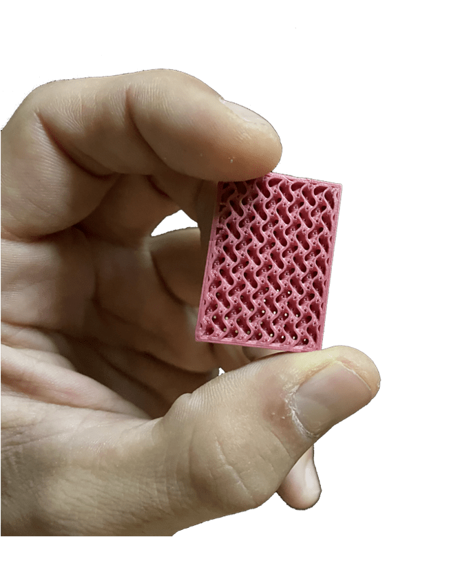 FGF Fused Granulate Modeling FGM Fused Granulate Modeling 3D printed ceramic part in Aluminum oxide using ceramic injection molding feedstock MIM PIM CIM