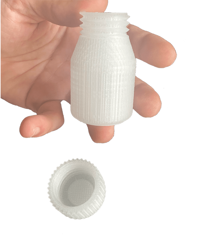 FGF Fused Granulate Modeling FGM Fused Granulate Modeling 3D printed ceramic part in Aluminum oxide using ceramic injection molding feedstock MIM PIM CIM
