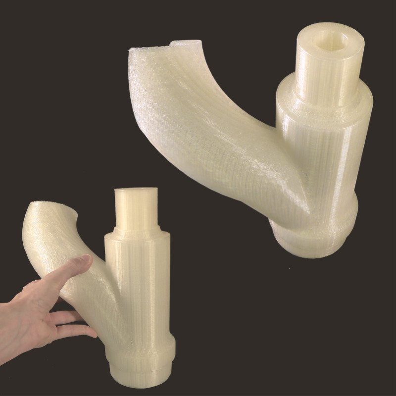 FGF Fused Granulate Fabrication FGM Fused Granulate Modeling Torture test PLA BenchyPollen AM mim metal cim ceramic technical 3D printing 3D printer industrial pellets granules extrusion small series medium series stainless steel thermoplastic granules open to materials multi-material