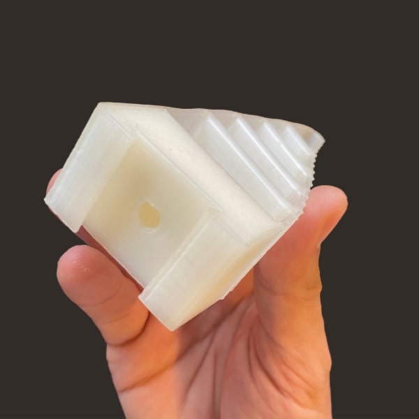 multi material gripper Pollen AM mim metal cim ceramic technical 3D printing 3D printer industrial pellets granules extrusion small series medium series stainless steel thermoplastic granules open to materials multi-material