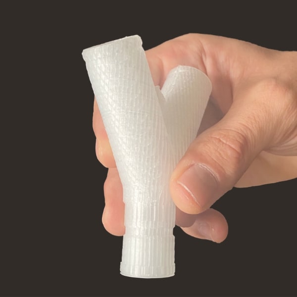 pp dual hose connection Pollen AM mim metal cim ceramic technical 3D printing 3D printer industrial pellets granules extrusion small series medium series stainless steel thermoplastic granules open to materials multi-material