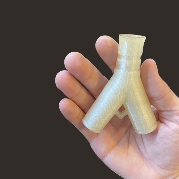 FGF Fused Granulate Fabrication FGM Fused Granulate Modeling pesu hose connection high performance thermoplastic flame retardant Pollen AM mim metal cim ceramic technical 3D printing 3D printer industrial pellets granules extrusion small series medium series stainless steel thermoplastic granules open to materials multi-material