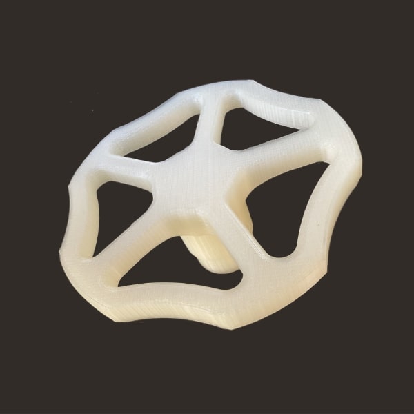 FGF Fused Granulate Fabrication FGM Fused Granulate Modeling large valve actuator Pollen AM mim metal cim ceramic technical 3D printing 3D printer industrial pellets granules extrusion small series medium series stainless steel thermoplastic granules open to materials multi-material