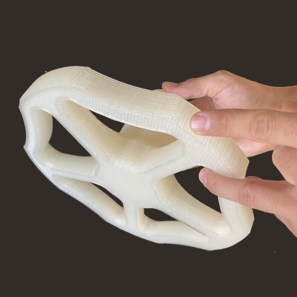 FGF Fused Granulate Fabrication FGM Fused Granulate Modeling large valve actuator Pollen AM mim metal cim ceramic technical 3D printing 3D printer industrial pellets granules extrusion small series medium series stainless steel thermoplastic granules open to materials multi-material