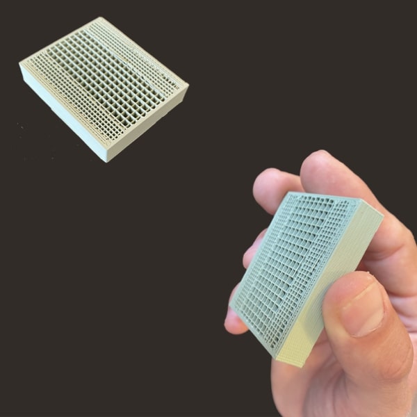 FGF Fused Granulate Fabrication FGM Fused Granulate Modeling ceramic lattice structure green state Pollen AM mim metal cim ceramic technical 3D printing 3D printer industrial pellets granules extrusion small series medium series stainless steel thermoplastic granules open to materials multi-material