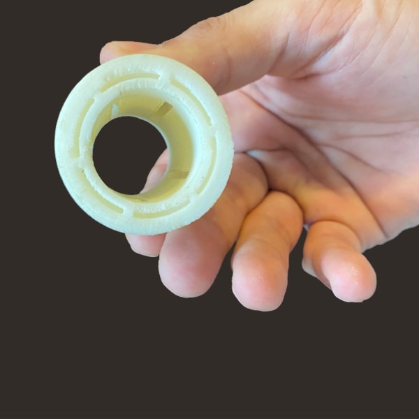 FGF Fused Granulate Fabrication FGM Fused Granulate Modeling Ball bearings demonstrator Pollen AM mim metal cim ceramic technical 3D printing 3D printer industrial pellets granules extrusion small series medium series stainless steel thermoplastic granules open to materials multi-material