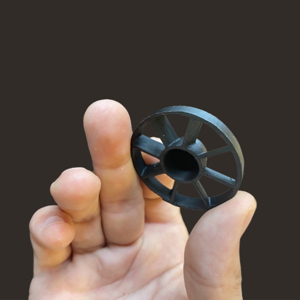 abs mini turbine Pollen AM mim metal cim ceramic technical 3D printing 3D printer industrial pellets granules extrusion small series medium series stainless steel thermoplastic granules open to materials multi-material