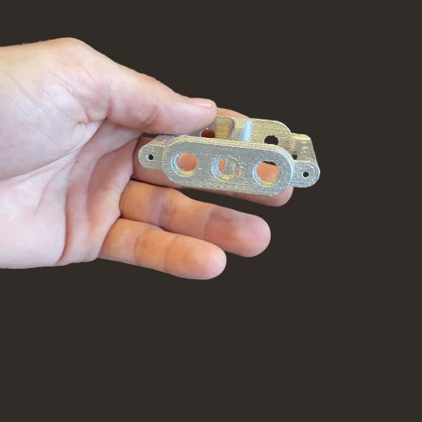 stainless steel sheath connector Pollen AM mim metal cim ceramic technical 3D printing 3D printer industrial pellets granules extrusion small series medium series stainless steel thermoplastic granules open to materials multi-material