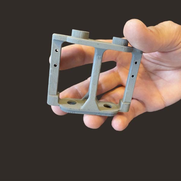 stainless steel sheth connector Pollen AM mim metal cim ceramic technical 3D printing 3D printer industrial pellets granules extrusion small series medium series stainless steel thermoplastic granules open to materials multi-material