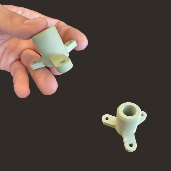 ceramic tripod Pollen AM mim metal cim ceramic technical 3D printing 3D printer industrial pellets granules extrusion small series medium series stainless steel thermoplastic granules open to materials multi-material