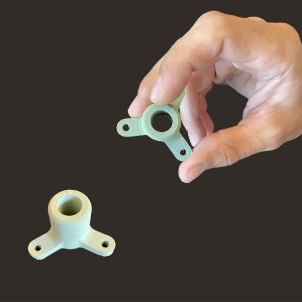 ceramic tripod Pollen AM mim metal cim ceramic technical 3D printing 3D printer industrial pellets granules extrusion small series medium series stainless steel thermoplastic granules open to materials multi-material