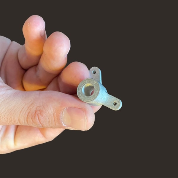FGF Fused Granulate Fabrication FGM Fused Granulate Modeling stainless steel tripod sintered statePollen AM mim metal cim ceramic technical 3D printing 3D printer industrial pellets granules extrusion small series medium series stainless steel thermoplastic granules open to materials multi-material