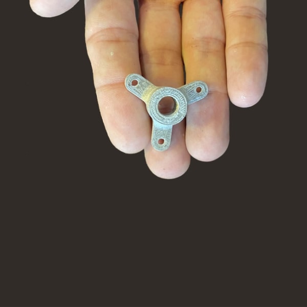 FGF Fused Granulate Fabrication FGM Fused Granulate Modeling stainless steel tripod sintered statePollen AM mim metal cim ceramic technical 3D printing 3D printer industrial pellets granules extrusion small series medium series stainless steel thermoplastic granules open to materials multi-material