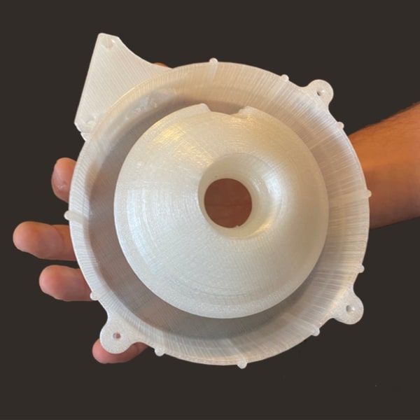 Enveloppe de turbine Pollen AM mim métal cim céramique technique Impression 3D Imprimante 3D industrielle granulés extrusion petite série moyenne série acier inoxydable granulés thermoplastiques ouvert aux matériaux multi-matériaux