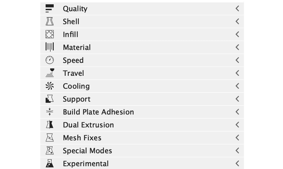 Move 3D file in the slicing software 3D printing 3D printer additive manufacturong Pollen AM Pam 3D printers Cura