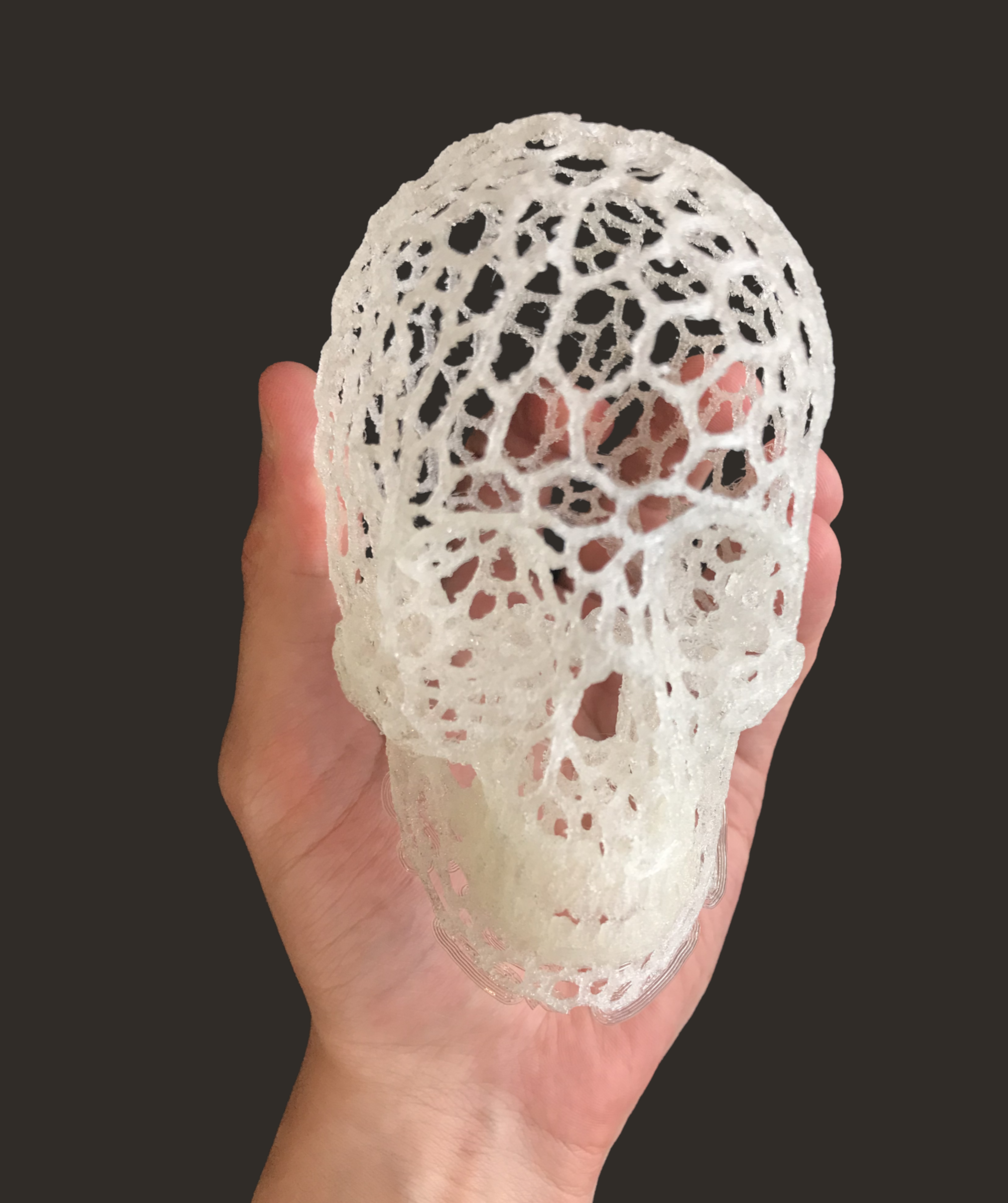Pièce imprimée en 3D en structure Voronoï par Hervé
