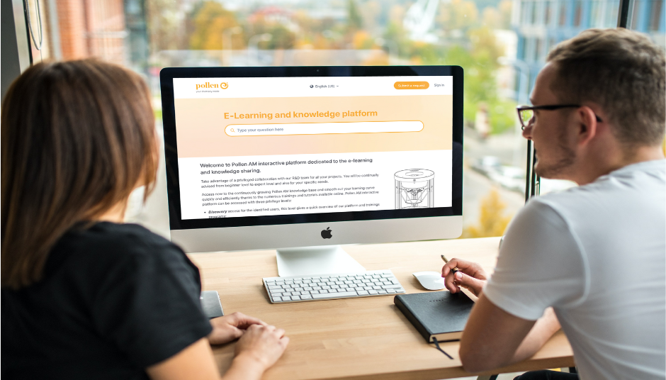 Plateforme d'e-learning et de partage de connaissance de Pollen AM